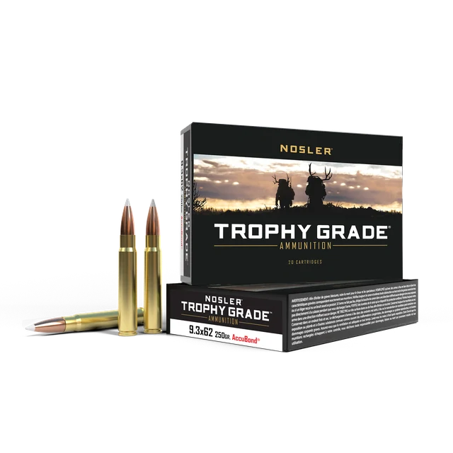 9.3x62 Mauser 250gr AccuBond Trophy Grade